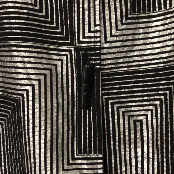 Silver and black metallic shimmer jacket - Picture 5 of 5